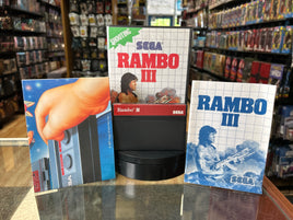 Rambo III 0836 (SEGA Master System SMS, Video Games) **COMPLETE**