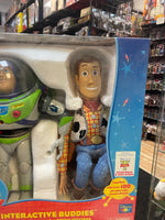 Interactive Buddies Buzz & Woody (Vintage Toy Story, Think Way) **SEALED**
