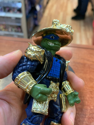 Gold Shogun Leonardo (Vintage TMNT Ninja Turtles, Playmates) **LOOSE** - Bitz & Buttons