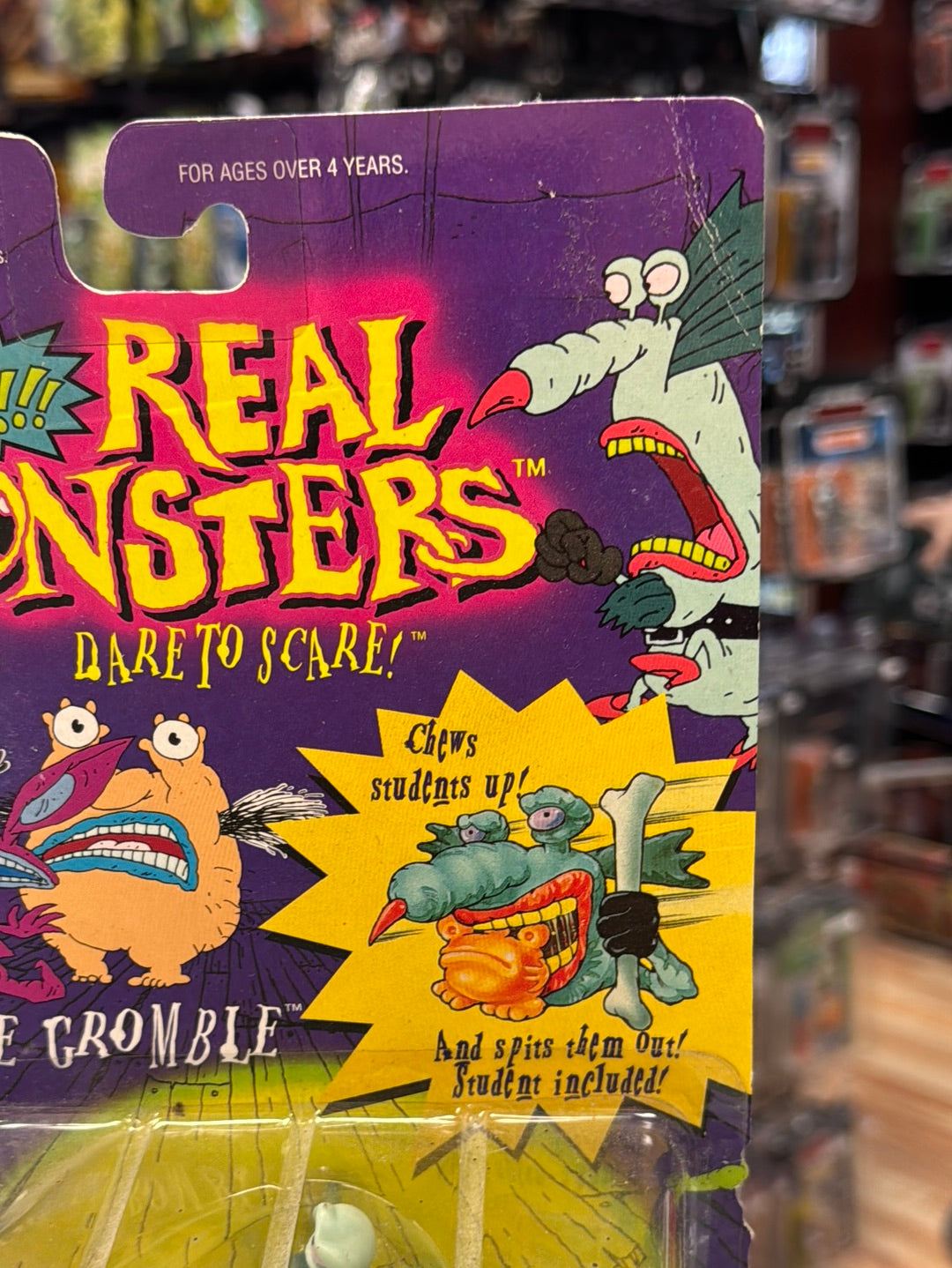 nickelodeon monsters Gromble (Vintage Nickelodeon Real Monsters, Mattel) Sealed| Bitz & Buttons