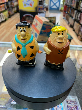 Barney Rubble & Fred Flinstone Wind Up Set (Vintage Flinstones, Boley) WORKING - Bitz & Buttons