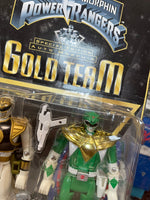 White & Green Ranger GOLD TEAM (Vintage MMPR Power Rangers, Bandai) **SEALED** - Bitz & Buttons