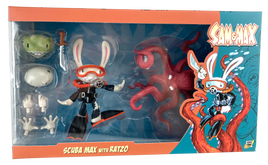 REDUCED! Sam & Max Series Action Figure  Scuba Max & Ratzo - Bitz & Buttons