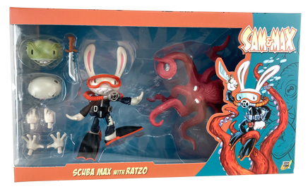 REDUCED! Sam & Max Series Action Figure  Scuba Max & Ratzo - Bitz & Buttons