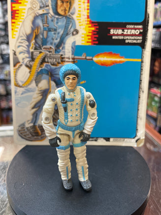 Subzero with Cardback (Vintage GI Joe, Hasbro) **COMPLETE** - Bitz & Buttons