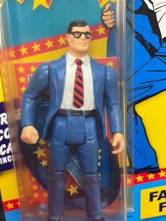 Clark Kent on Custom Card (Vintage Super Powers, Kenner) COMPLETE - Bitz & Buttons