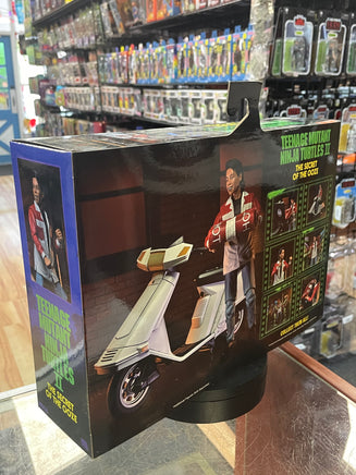 Keno W/ Scooter Signed by Ernie Reyes (NECA, TMNT Ninja Turtles) SEALED - Bitz & Buttons