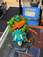 Cave Turtle Leo & Dingy Dino (Vintage TMNT Ninja Turtles, Playmates) COMPLETE - Bitz & Buttons