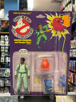 Winston Zeddmore with Chomper Ghost (Vintage Real Ghostbuster, Kenner) **SEALED** - Bitz & Buttons