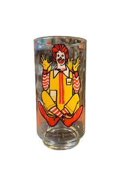 Ronald McDonald Sitting (Vintage Happy Meal Glasses, McDonalds)