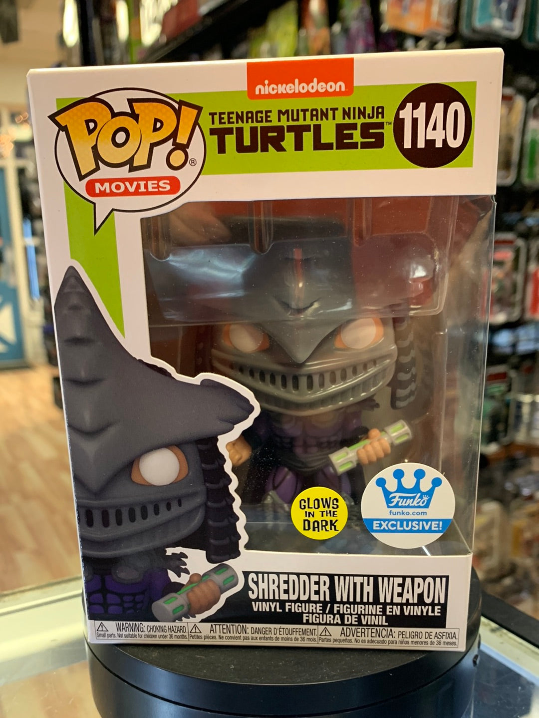 Shredder woth Weapon GITD #1140 (Funko Pop! TMNT Ninja Turtles)