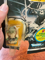 Brown Snake Yoda with Card ESB 9509 (Vintage Star Wars, Kenner) **Open Card** - Bitz & Buttons