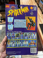 Black Costume Spider-Man (Vintage Marvel Superheroes, Toy Biz) SEALED - Bitz & Buttons
