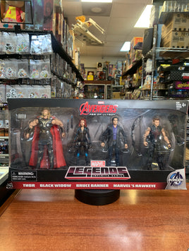 Avengers Age Of Ultron 4 Pack (Thor Black Widow Bruce B & Hawkeye Marvel Legends Hasbro) - Bitz & Buttons