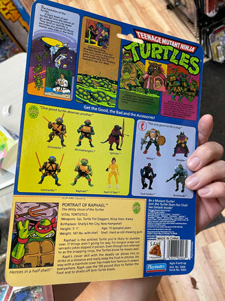 Soft Head Raphael -10 Back-  (Vintage TMNT Ninja Turtles, Playmates) SEALED - Bitz & Buttons