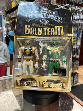 White & Green Ranger GOLD TEAM (Vintage MMPR Power Rangers, Bandai) **SEALED** - Bitz & Buttons