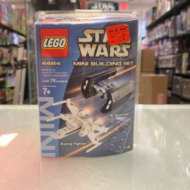 Tie advanced & X-wing fighter 4484 (LEGO Mini build set, Star Wars) open