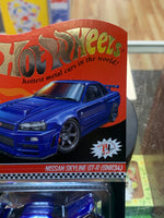Nissan Skyline GT-R BNR34 Blue RLC (Hot Wheels Red Line Club, Mattel) SEALED