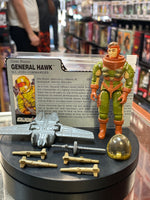 General Hawk with File Card (Vintage GI Joe, Hasbro) **COMPLETE** - Bitz & Buttons
