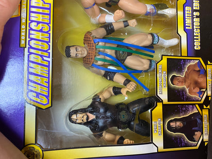 Championship Title Series: Undertaker Rock Owen Hart (Vintage WWF WWE, Jakks Pacific) SEALED - Bitz & Buttons
