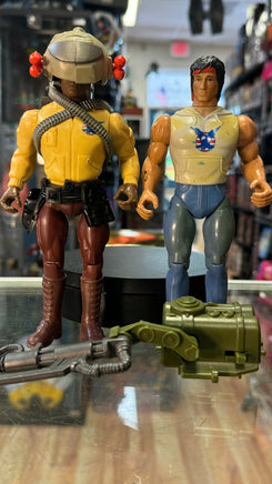 Eddie Hayes & Rambo Lot (Vintage Rambo Force of Freedom, Coleco) - Bitz & Buttons