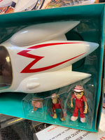 Mach 5 Playset with Spindle Chim Chim (Vintage Speed Racer, Resaurus) NEW - Bitz & Buttons