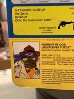 Undercover Donatello 0131 (Vintage TMNT Ninja Turtles, Playmates) Sealed