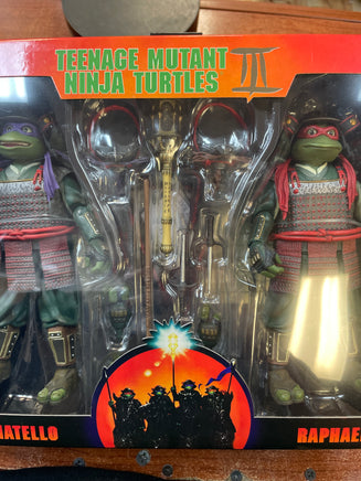Samurai Donatello & Raphael -2 Pack- (Neca, TMNT III) **SEALED** - Bitz & Buttons