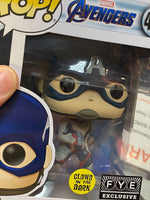 Captain America GITD #450 (Funko Pop, Marvel) EXCLUSIVE - Bitz & Buttons