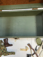 Action Marine with Foot Locker (Vintage 12” GI Joe, Hasbro) **Original** - Bitz & Buttons