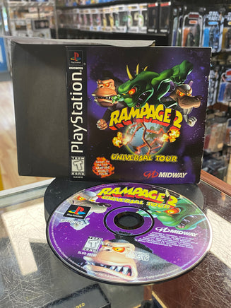 Rampage 2 Universal Tour (Sony Playstation PS1, Video Games) **TESTED** - Bitz & Buttons
