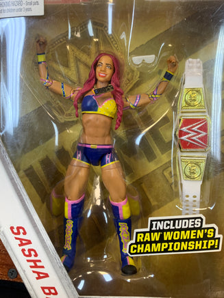 Sasha Banks Exclusive (WWE Elites, Mattel) SEALED - Bitz & Buttons
