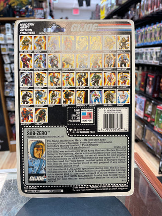 Subzero with Cardback (Vintage GI Joe, Hasbro) **COMPLETE** - Bitz & Buttons