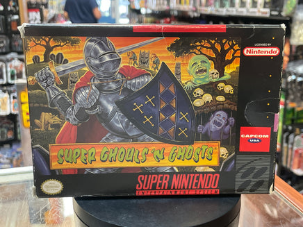 Super Ghouls N' Ghost with Box & Manual (SNES Super Nintendo, Vintage Video Games) LOOSE - Bitz & Buttons