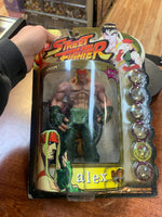 Green Alex 3rd Strike (Vintage Street Fighter, Resaurus) SEALED - Bitz & Buttons