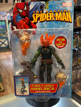 Flame & Launch Madjack (Vintage Amazing Spider-Man, Toybiz) SEALED