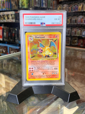 Charizard Holo 4/102 (Pokemon, Base Set) **PSA 6** - Bitz & Buttons