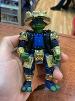 Gold Shogun Leonardo (Vintage TMNT Ninja Turtles, Playmates) **LOOSE** - Bitz & Buttons