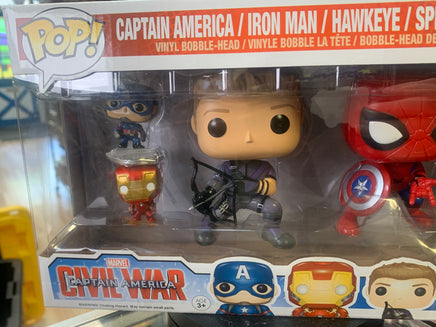 Hawkeye & Spiderman with Mini (Funko Pop, Marvel) EXCLUSIVE - Bitz & Buttons