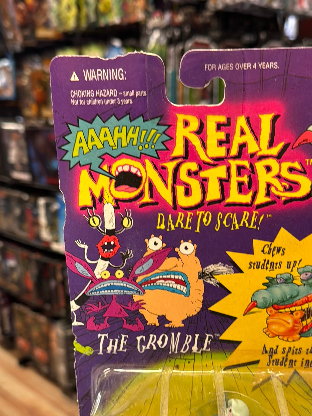 real monsters plushies Gromble (Vintage Nickelodeon Real Monsters, Mattel) Sealed| Bitz & Buttons