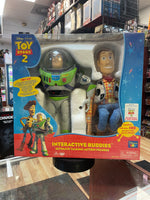 Interactive Buddies Buzz & Woody (Vintage Toy Story, Think Way) **SEALED**