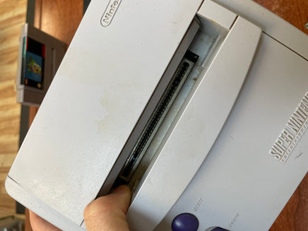 SNES JR Console with Super Mario World (SNES Super Nintendo, Vintage Video Games) **COMPLETE/TESTED** - Bitz & Buttons