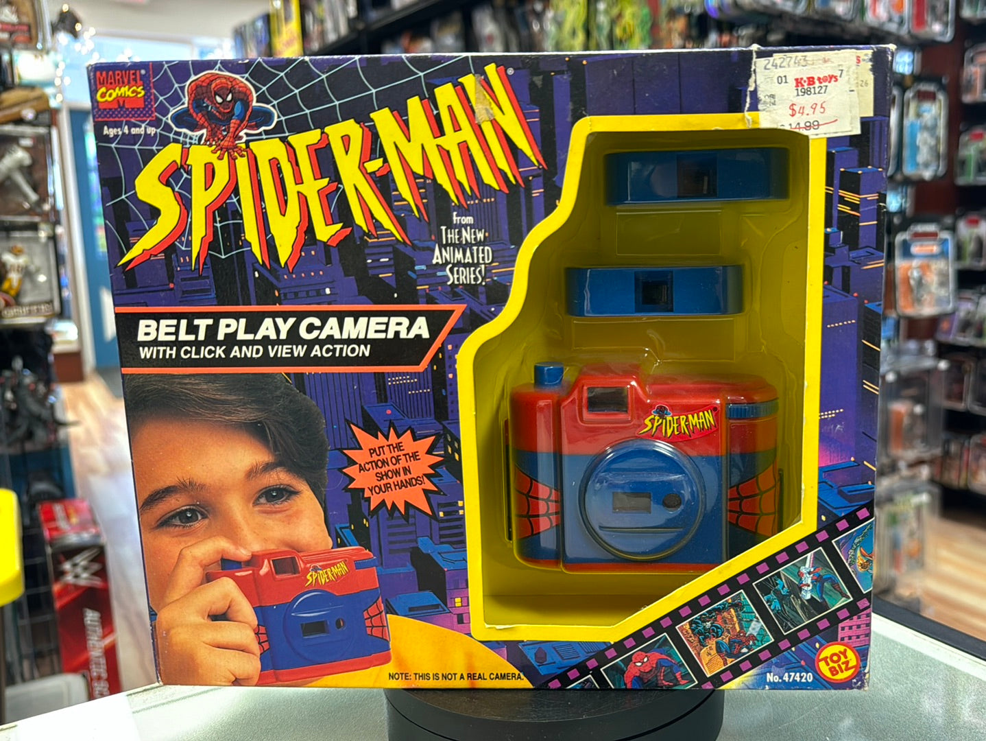 Belt Play Camera with Click & View (Vintage Marvel Animated Spider