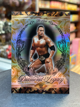 The Rock -Diamond Legacy- Gold Refractor 50/50 (WWE, Topps Chrome)