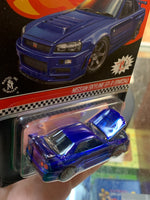 Nissan Skyline GT-R BNR34 Blue RLC (Hot Wheels Red Line Club, Mattel) SEALED