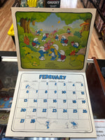 16 Month Calender -1982/1983- (Vintage Smurfs, Schleich Peyo)