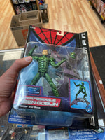 Super Poseable Green Goblin With Glider & Base Series 1 (Vintage Spider-Man, Toy Biz) SEALED