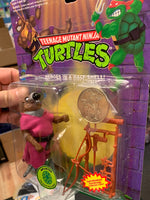 Splinter with Coin  0112  (Vintage TMNT Ninja Turtles, Playmates) Sealed