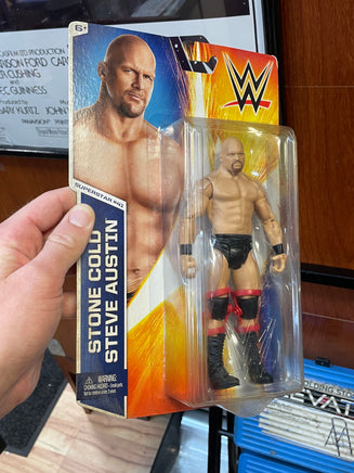 Stone Cold Steve Austin Red Braces (WWE Basic, Mattel) **SEALED** - Bitz & Buttons