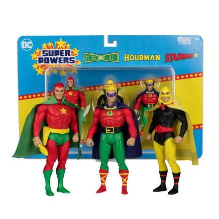 Justice Society 3 Pack (Super Powers , McFarlane) - Bitz & Buttons